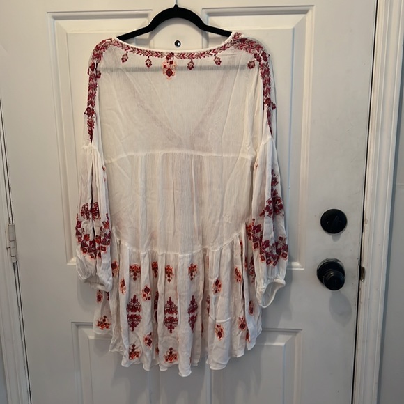 Free people Arianna embroidered tunic top small - Picture 5 of 6